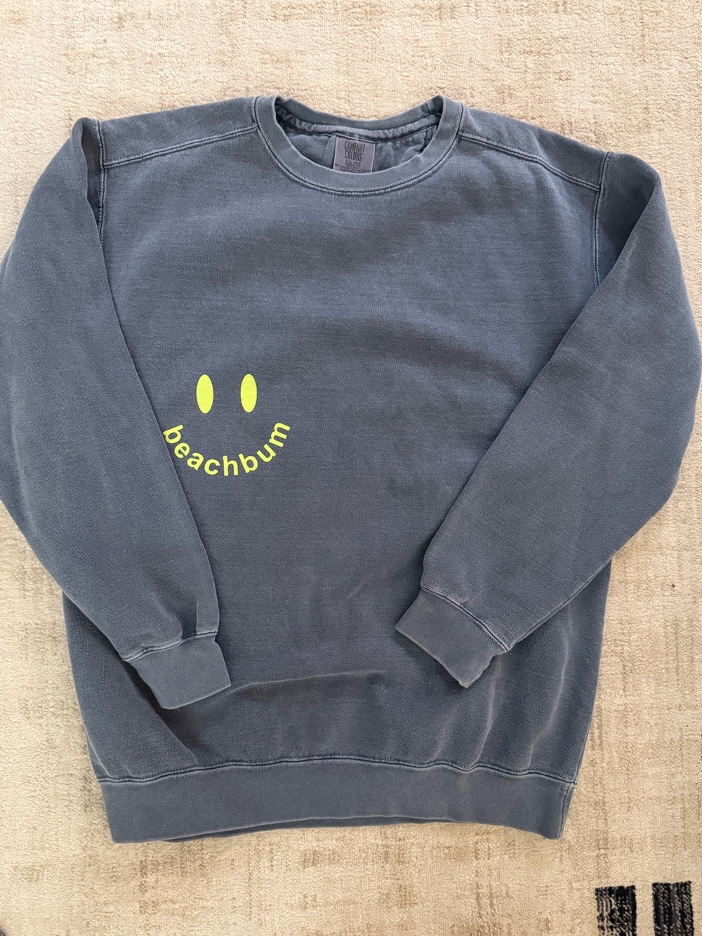 Beachbum Graphic Crewneck Sweatshirt - Slate Blue - Cape Cod Reference